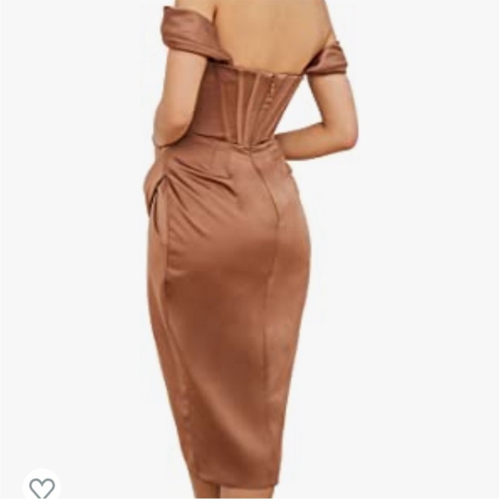 House of CB dress du Hot brown body con dress size L pe / inspired.off the